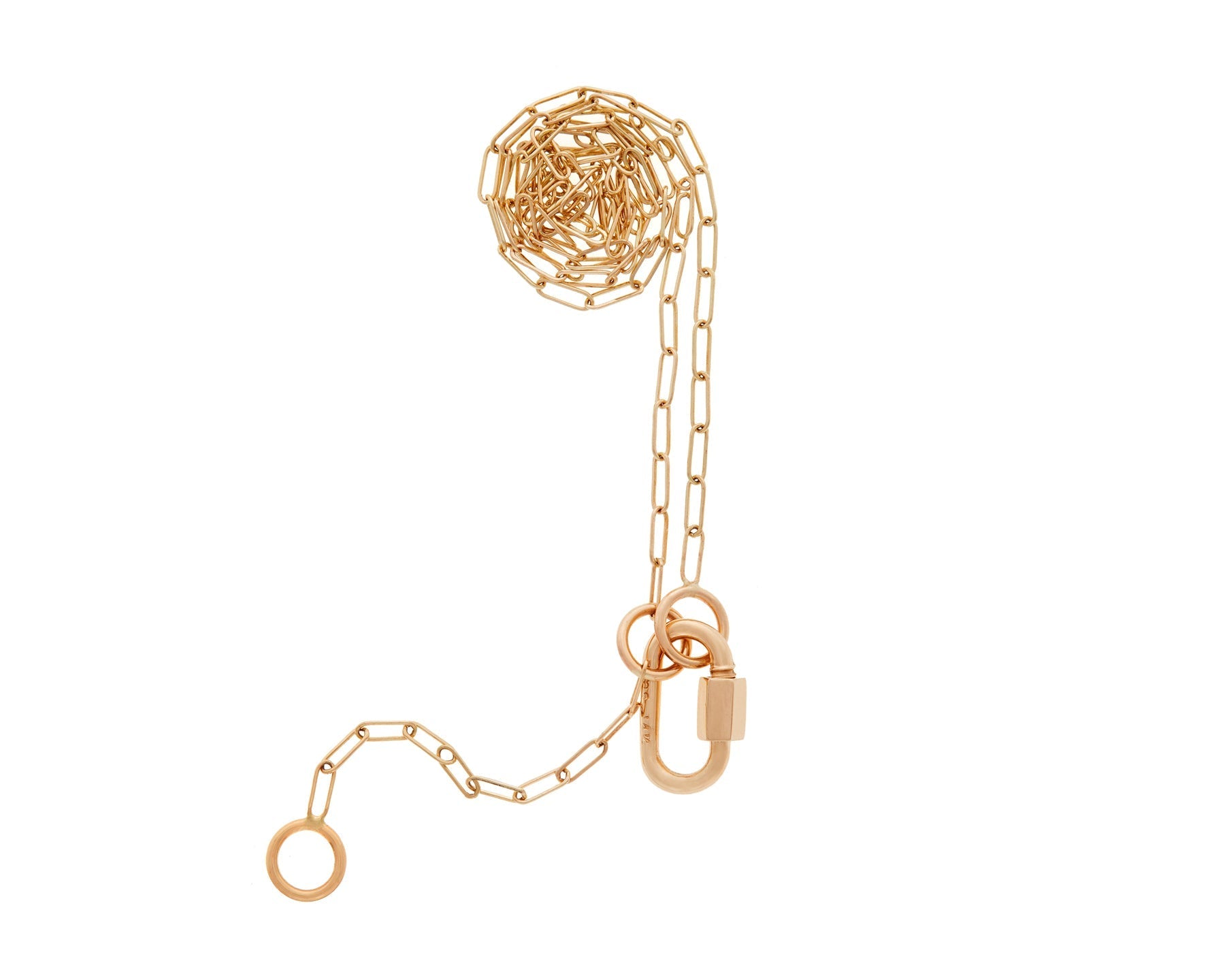 15" Square Link Chain 14k gold