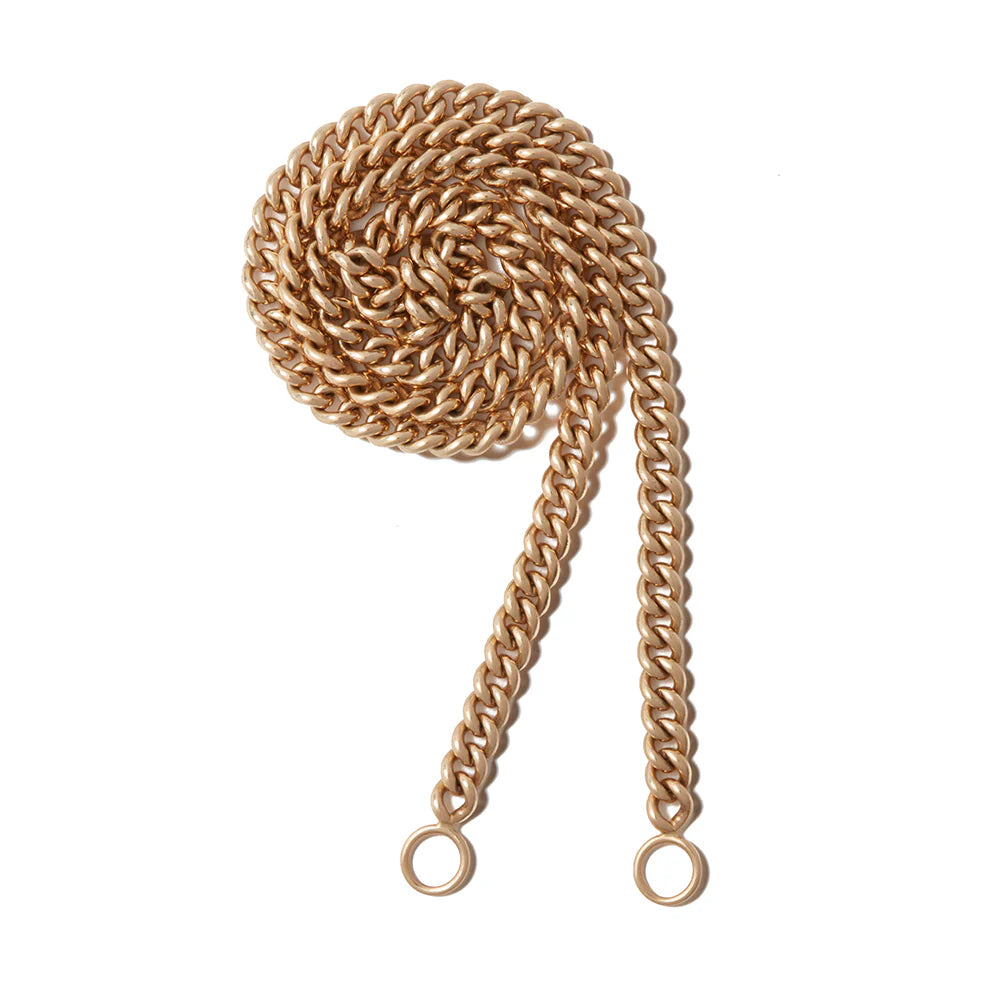 18" Heavy Curb Chain Necklace gold