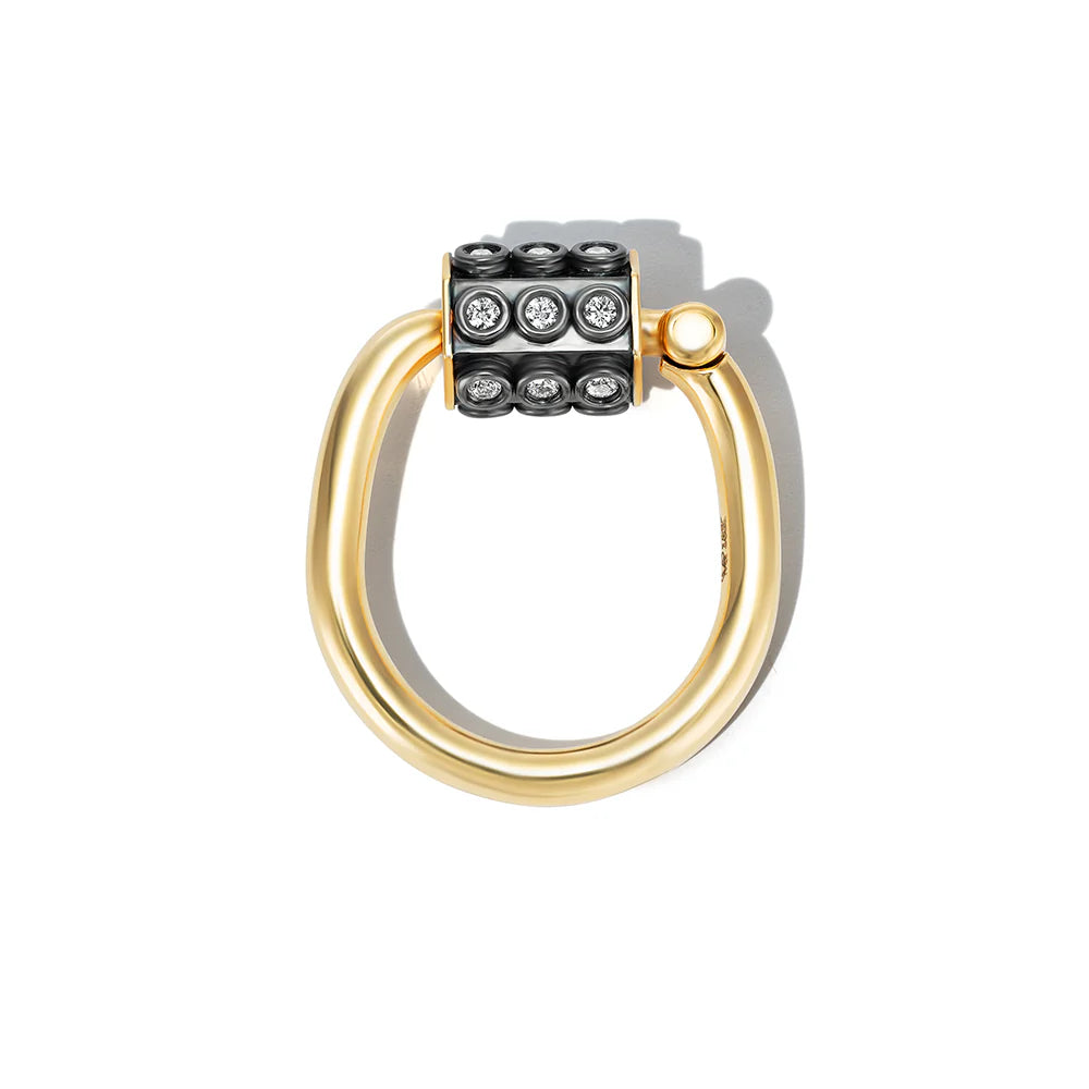 Consuelo Trundle Lock Ring Black Diamond