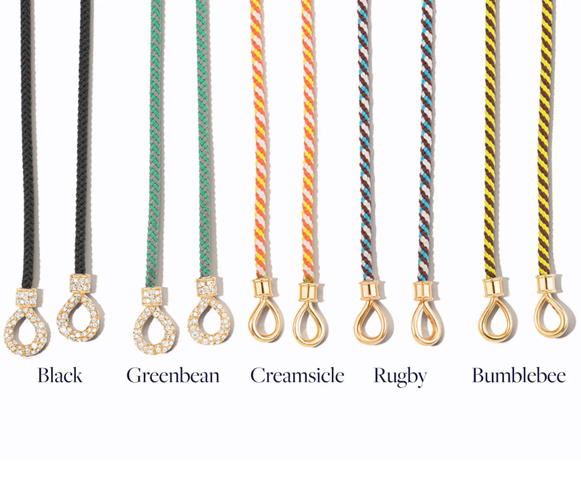 The String Project Necklacke black/gold
