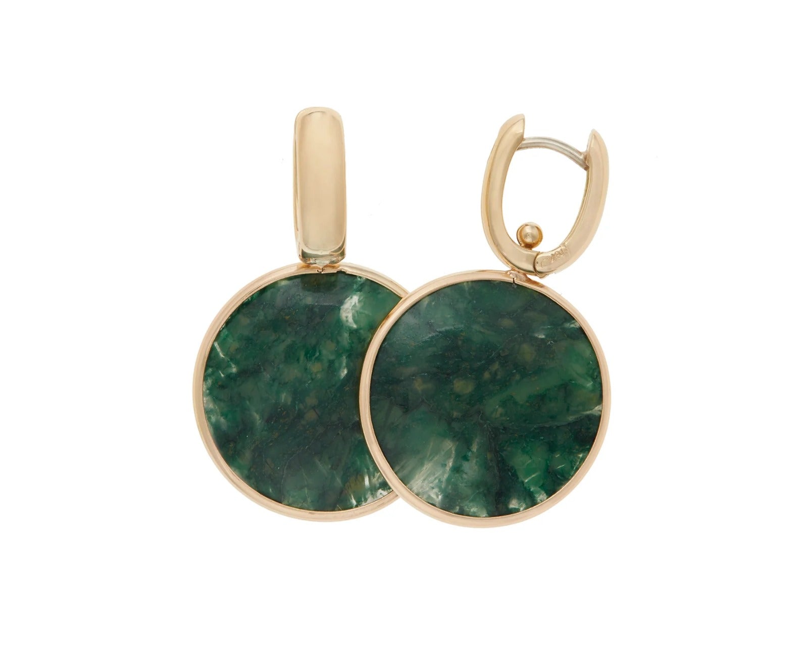 Brazilian Jade Mini Disc Pair