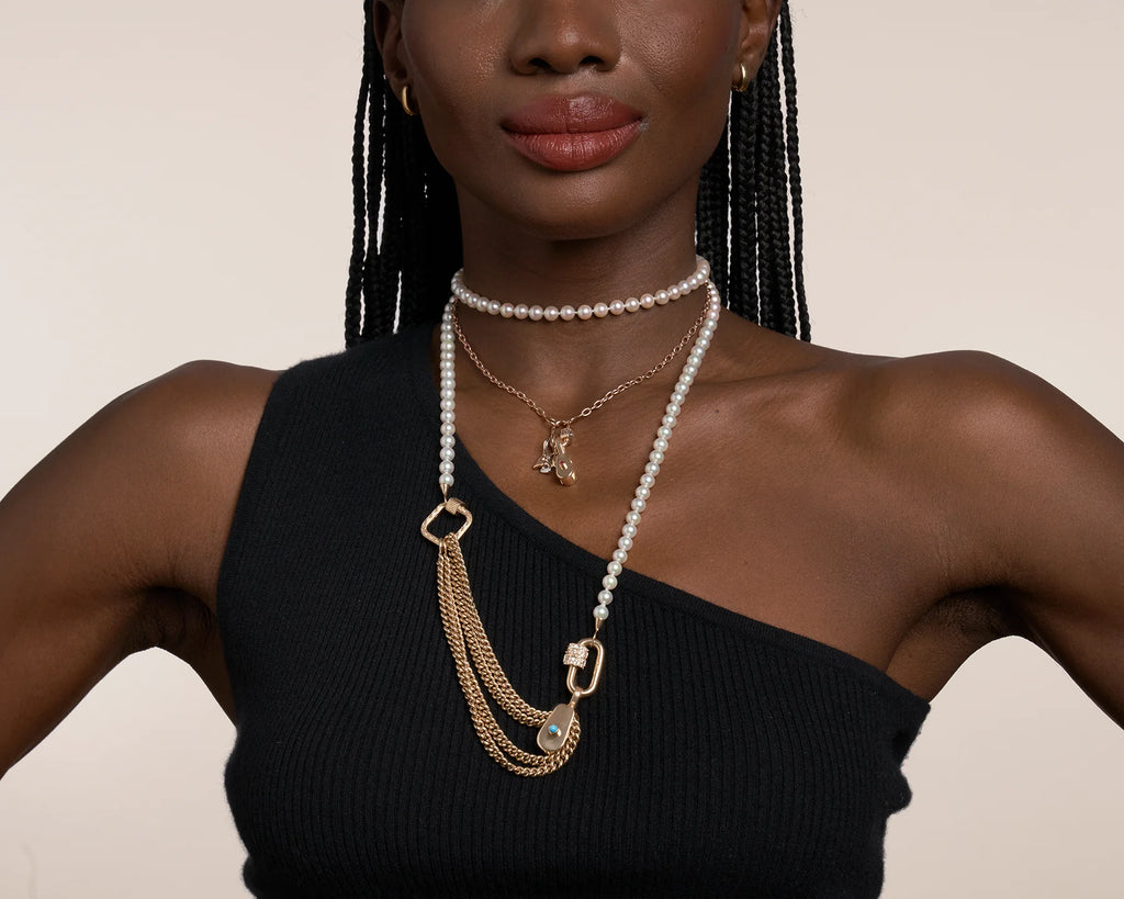 18" Heavy Curb Chain Necklace gold