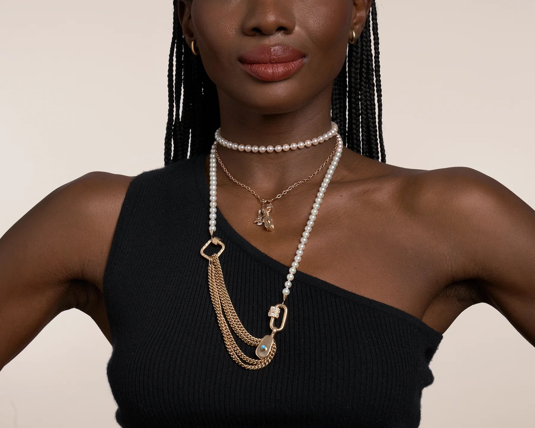 18" Heavy Curb Chain Necklace gold