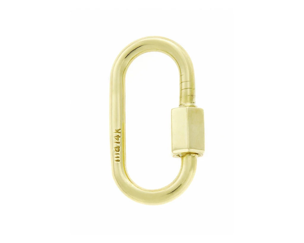 Medium Lock 14k Gold with Roségold Closure
