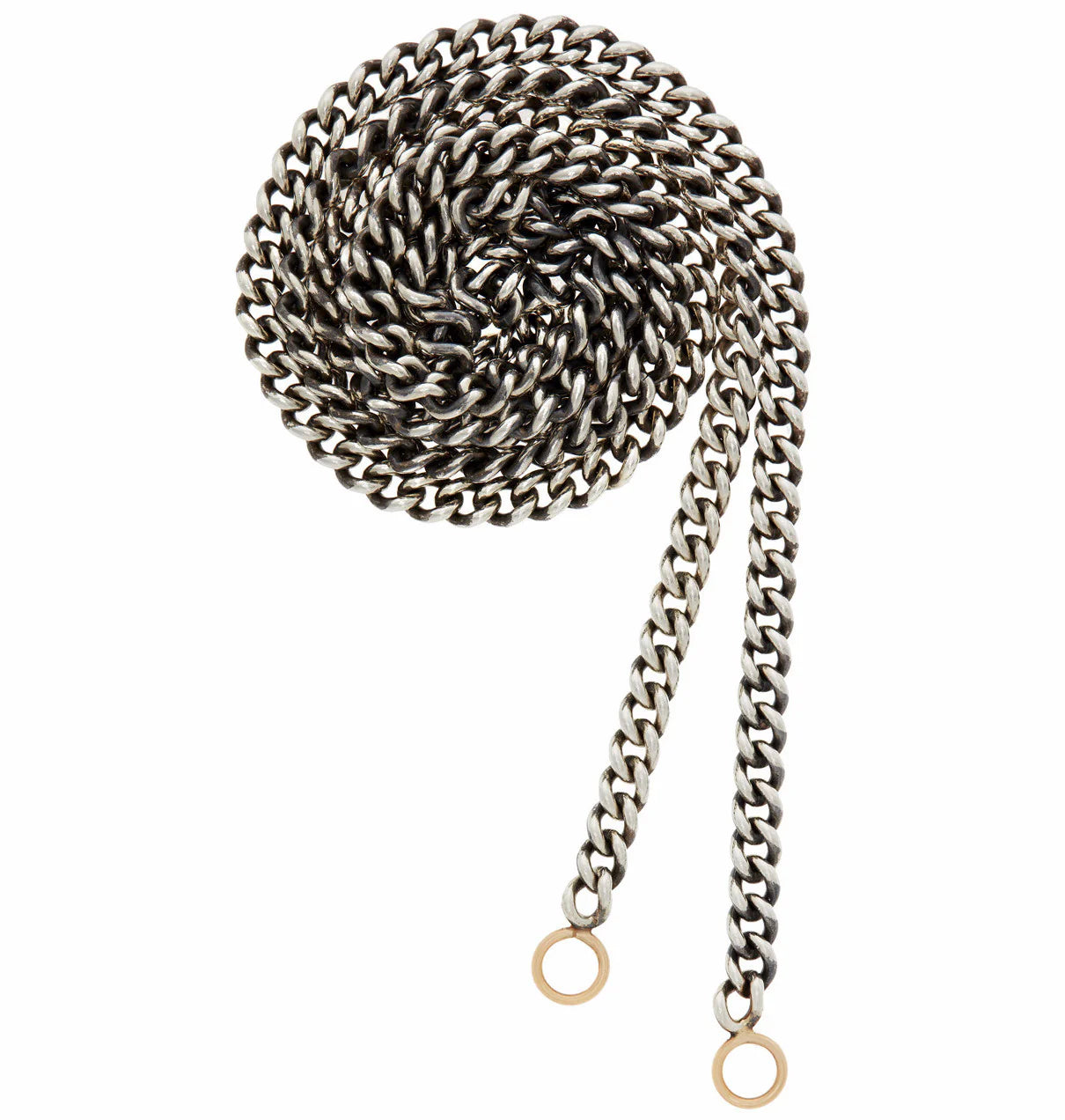 16" Heavy Curb Cain Necklace Silver